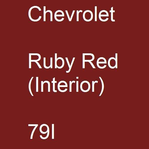 Chevrolet, Ruby Red (Interior), 79I.